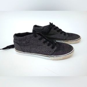 Cat & Jack Dark Gray Canvas Sneakers 2016 Black Laces Big Kid 5